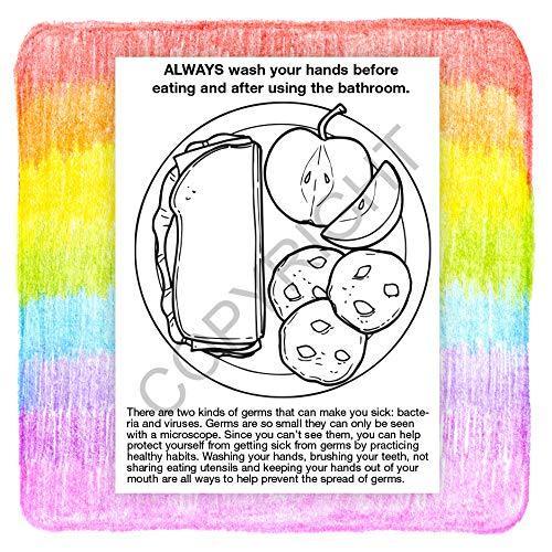 Practice Healthy Habits Kid's Coloring & Activity Books