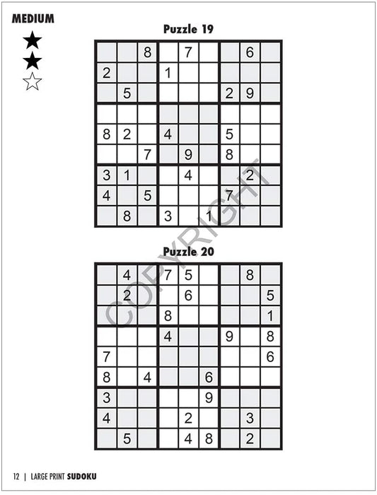 Sudoku Puzzles For Adults Large Print: A New Sudoku Prodigy Book