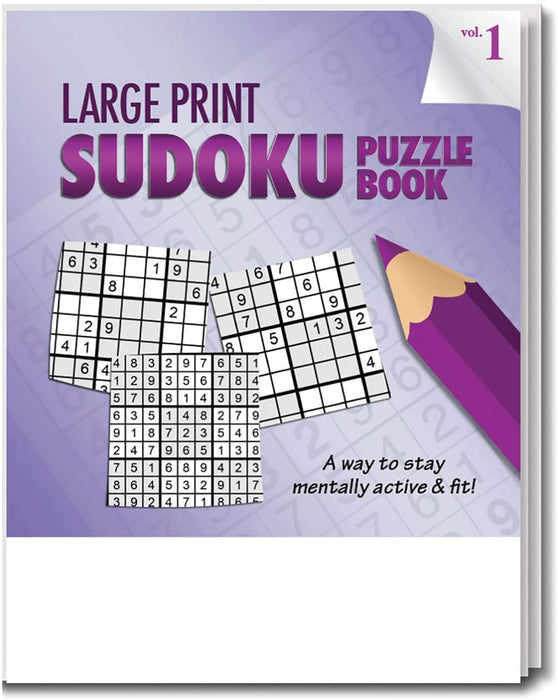 large print Sudoku puzzle books (25 pack)