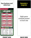 Pro Football Sports Schedule Magnets (ATLANTA) - 100 Count - Your Business Card Sticks on Top