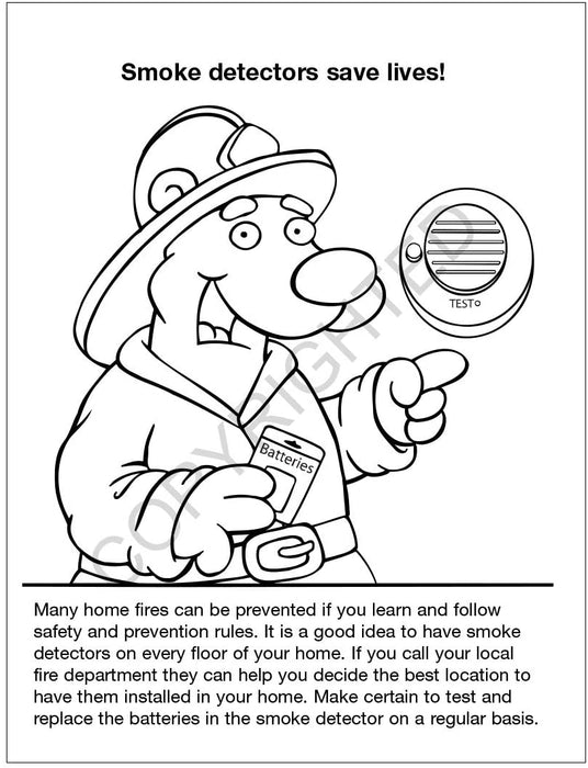 Practice Fire Safety - Bulk Coloring & Activity Books
