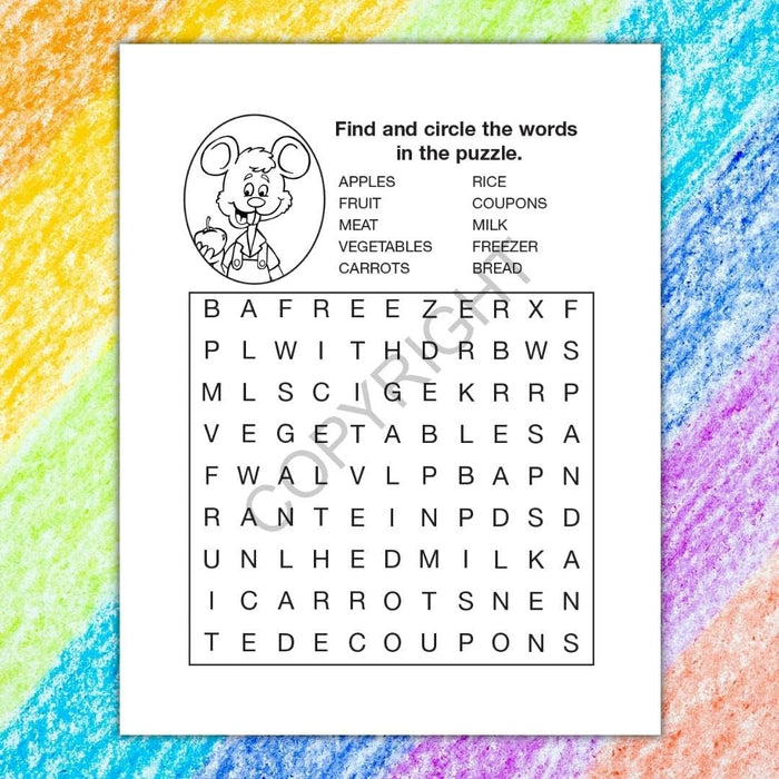 A Visit to the Supermarket Kid's Coloring & Activity Books