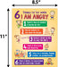Kids Anger Control Strategies -Behavior Management Chart - 8.5" x 11" w/ Magnets