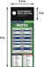 Pro Football Sports Schedule Magnets (SEATTLE) - 100 Count - Your Business Card Sticks on Top