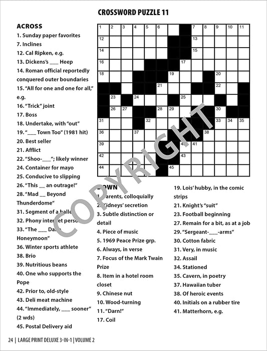 Easy Crossword Puzzles With Answers Printable