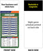 Pro Football Sports Schedule Magnets (CHICAGO) - 100 Count - Your Business Card Sticks on Top