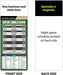 Pro Football Sports Schedule Magnets (NEW ORLEANS) - 100 Count - Your Business Card Sticks on Top