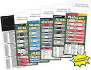 ZoCo - Pro Football Sports Schedule Magnets (CLEVELAND) - 100 Count - Your Business Card Sticks on Top