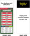 Pro Football Sports Schedule Magnets (TAMPA BAY) - 100 Count - Your Business Card Sticks on Top