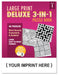 Large Print Puzzle Books - Word Search, Crossword & Sudoku - Add Your Imprint - Minimum Qty 250