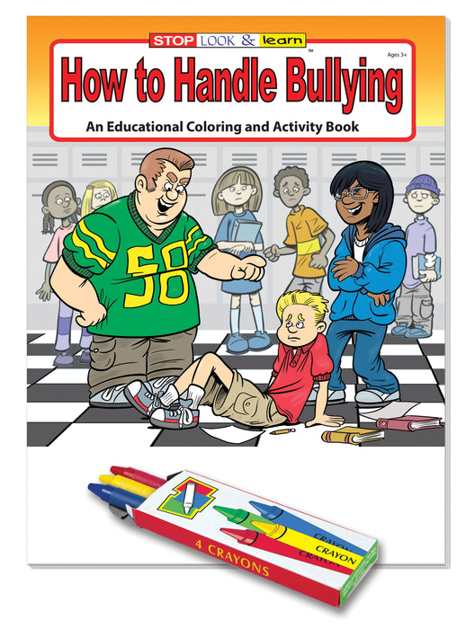 How to Handle Bullying Kid's Educational Coloring & Activity Books with Crayons