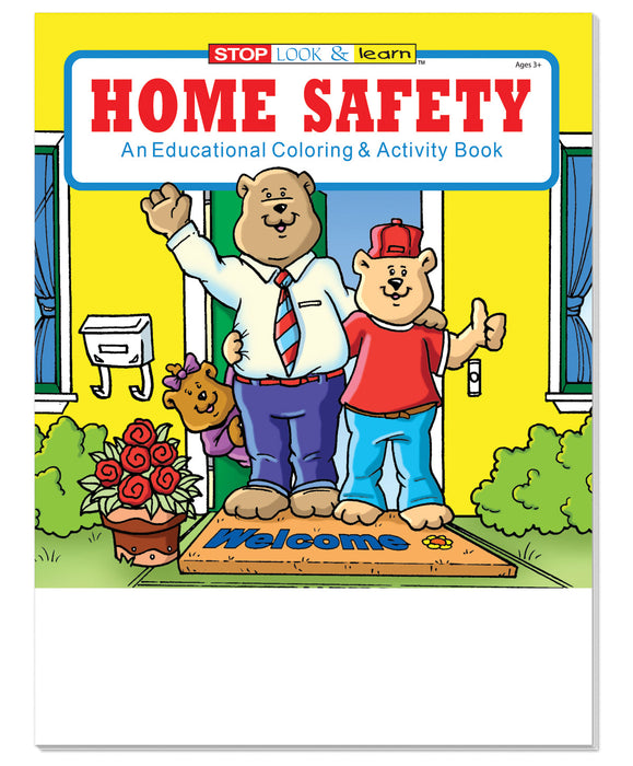 Home Safety Kid's Educational Coloring & Activity Books