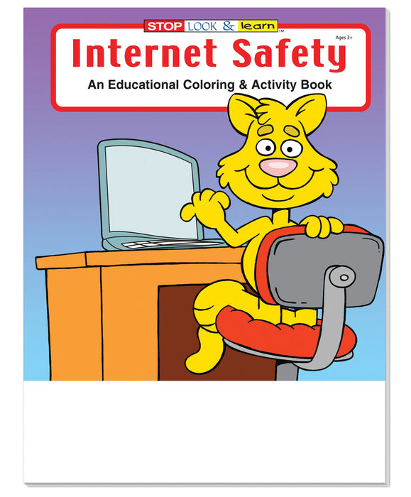 25 Pack - Internet Safety Kid's Educational Coloring & Activity Books