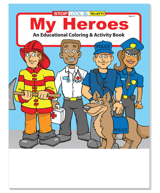 25 Pack - My Heroes Kid's Educational Coloring & Activity Books