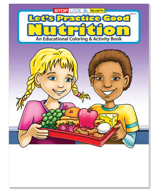 25 Pack - Let's Practice Good Nutrition Kid's Coloring & Activity Books