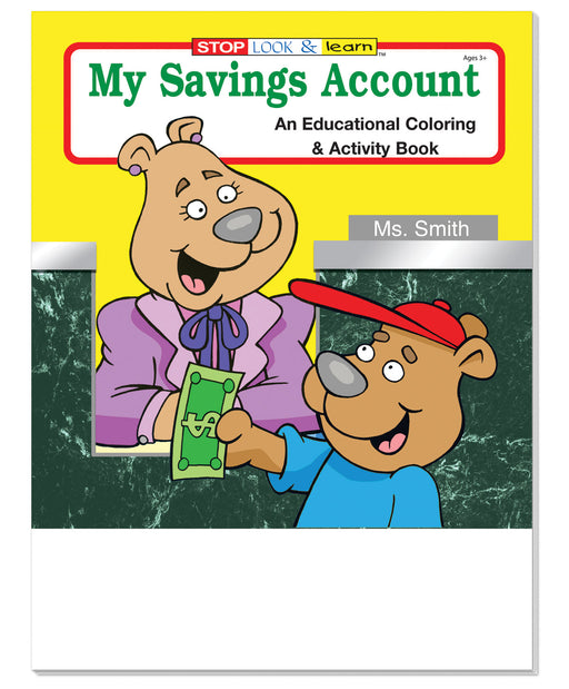 My Savings Account Kid's Coloring & Activity Books