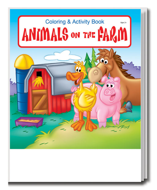 Animals on The Farm Kid's Educational Coloring & Activity Books