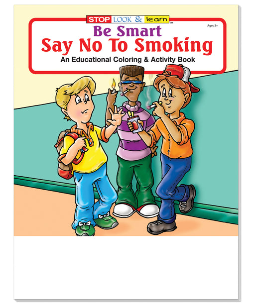 25 Pack - Be Smart, Say No to Smoking Kid's Coloring & Activity Books