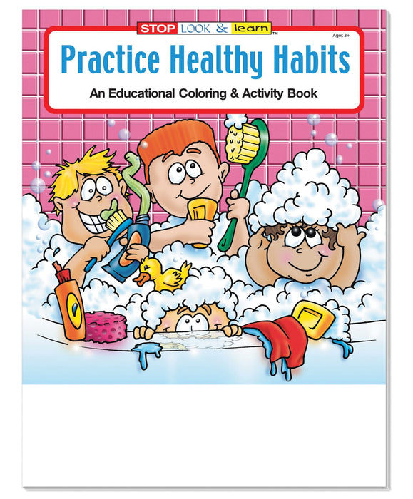 25 Pack - Practice Healthy Habits Kid's Coloring & Activity Books