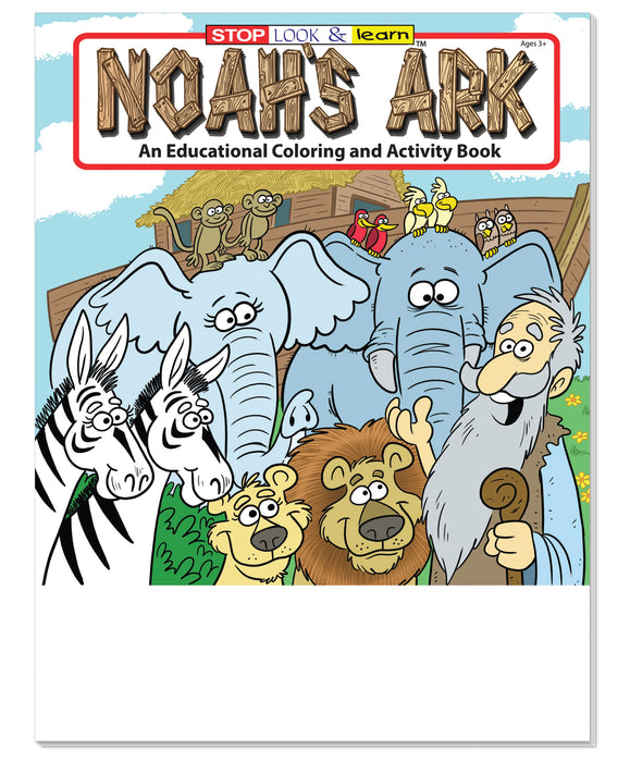 50 Pack - 25 Noah's Ark & 25 Bible Stories - Kid's Coloring & Activity Books