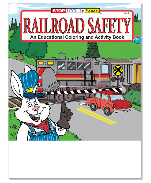 25 Pack - Railroad Safety Kid's Coloring & Activity Books