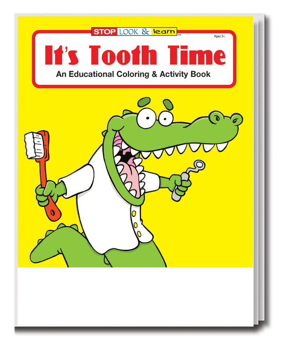 25 Pack - It's Tooth Time Kid's Coloring & Activity Books