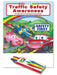 25 Pack - Traffic Safety Awareness Kid's Coloring & Activity Books with Crayons