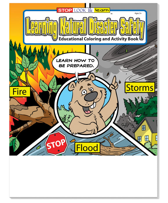 25 Pack - Learning Natural Disaster Safety Kids Coloring and Activity Books