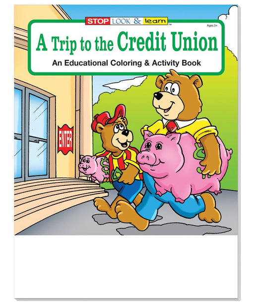 25 Pack - A Trip to The Credit Union Kid's Coloring & Activity Books