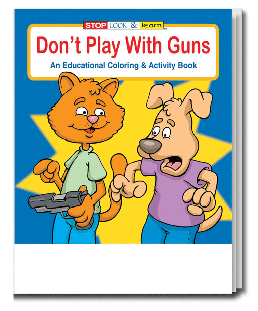 25 Pack - Don't Play with Guns - Kid's Gun Safety Coloring & Activity Books