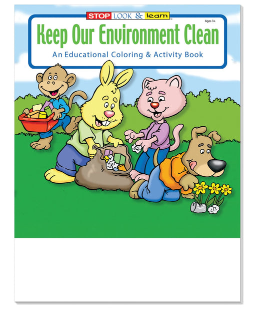 25 Pack - Keep Our Environment Clean - Kid's Coloring & Activity Books