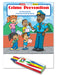 Crime Prevention Kid's Educational Coloring & Activity Books with Crayons