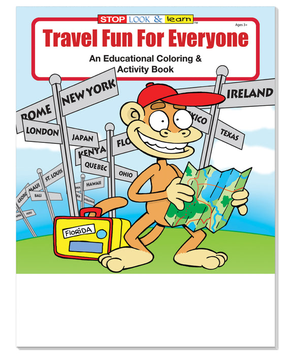 25 Pack - Travel Fun for Everyone Kid's Coloring & Activity Books
