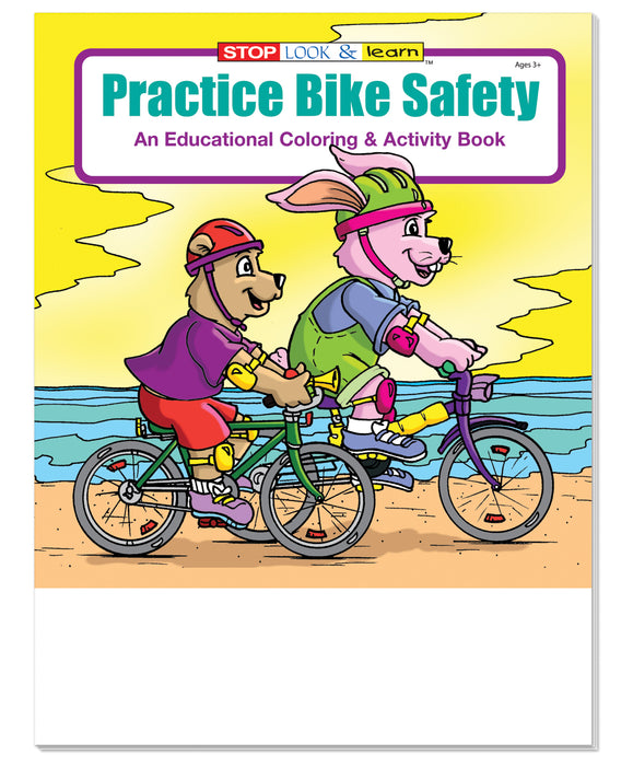 25 Pack - Practice Bike Safety Kid's Educational Coloring & Activity Books