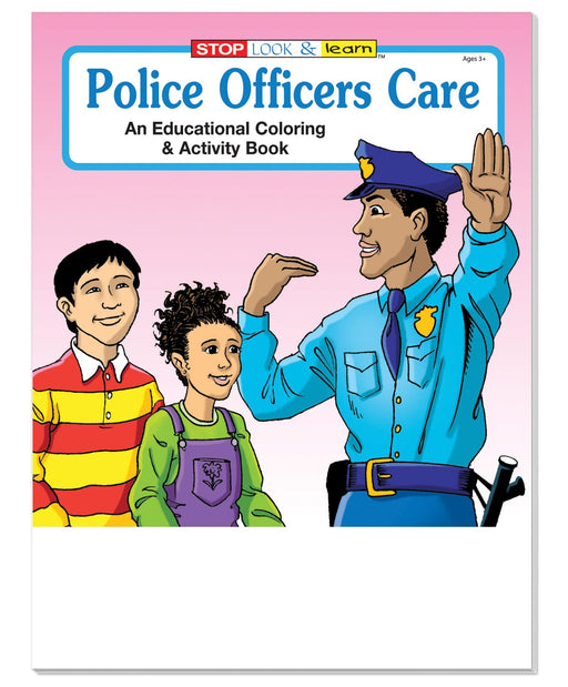 25 Pack - Police Officers Care Kid's Educational Coloring & Activity Books