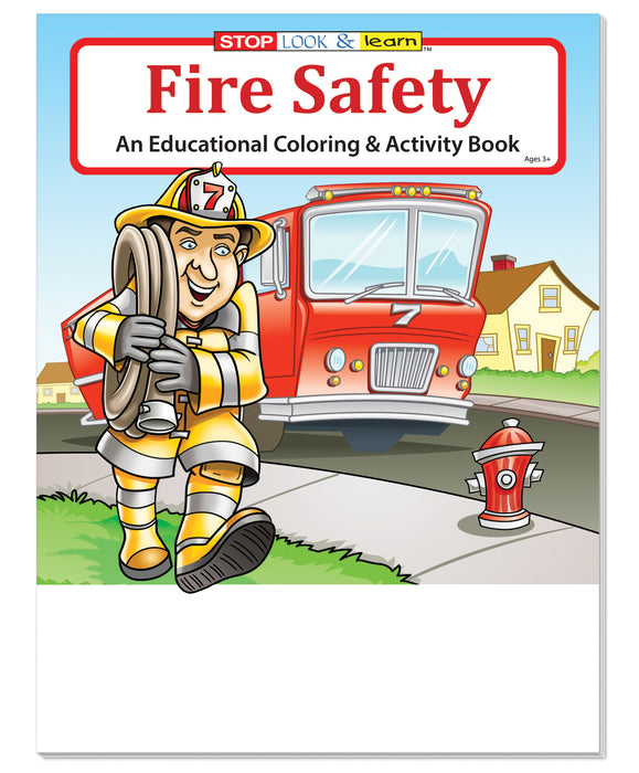 Fire Safety Kid's Educational Coloring & Activity Books in Bulk