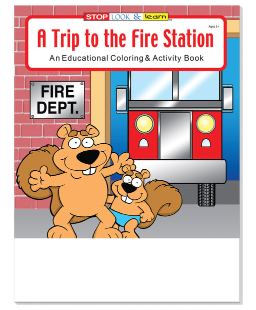 25 Pack - A Trip to The Fire Station Kid's Educational Coloring & Activity Books