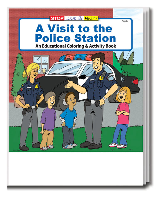 A Visit to The Police Station - Kid's Educational Coloring & Activity Books in Bulk