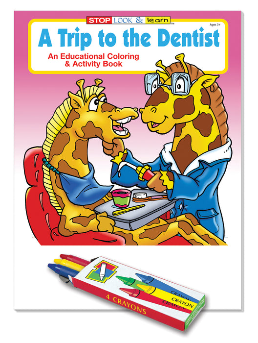 A Trip to The Dentist Kid's Coloring & Activity Books in Bulk with Crayons