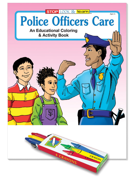 Police Officers Care Kid's Educational Coloring & Activity Books