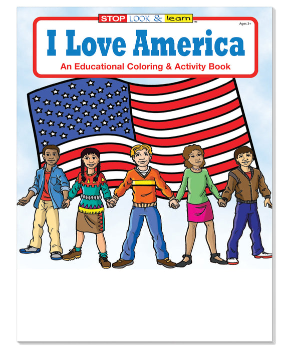 I Love America Kid's Coloring & Activity Books