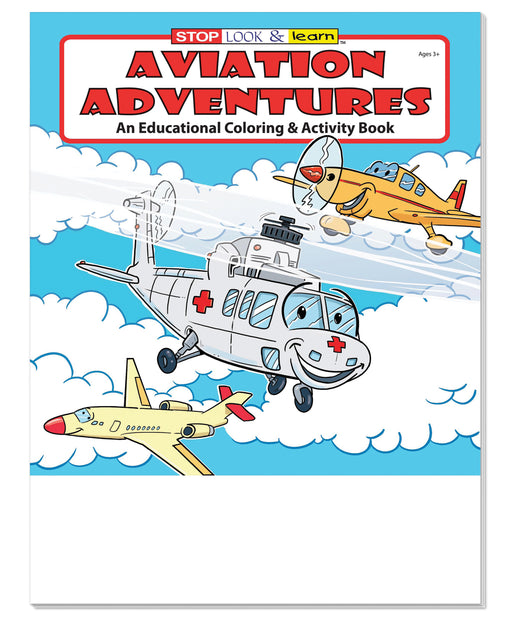 25 Pack - Aviation Adventures Kid's Educational Coloring & Activity Books