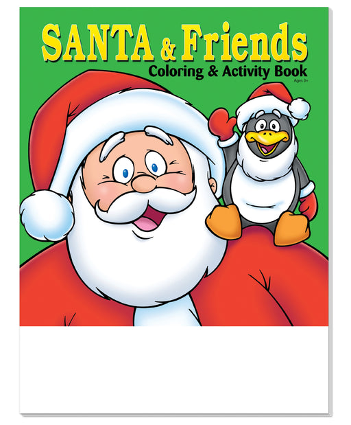 25 Pack - Santa and Friends Kid's Coloring & Activity Books