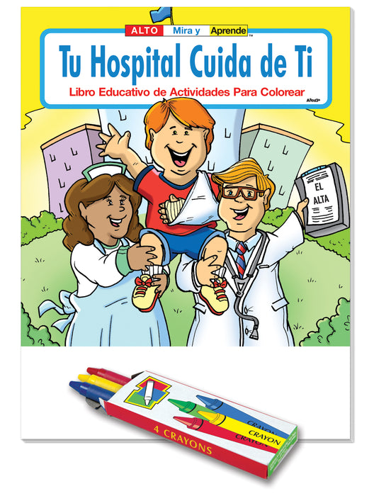 25 Pack - Your Hospital Cares About You (Spanish Version) Coloring & Activity Books