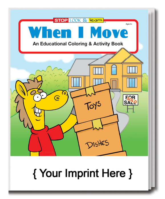 When I Move - Bulk Coloring Books (250+) - Add Your Imprint — ZoCo Products