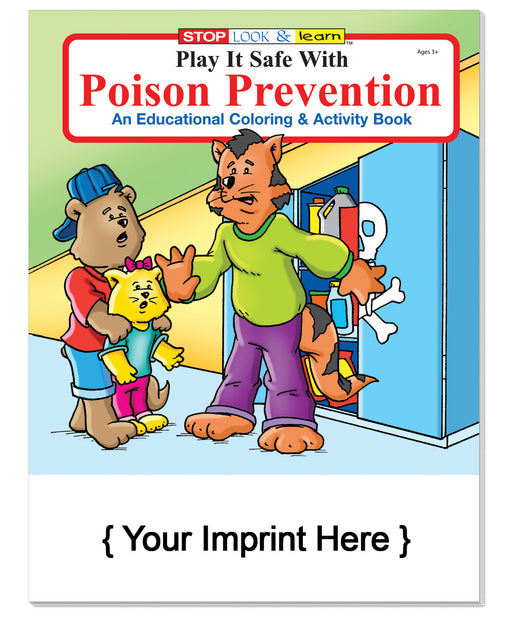 Poison Prevention Coloring & Activity Books in Bulk (250+) - Add Your Imprint
