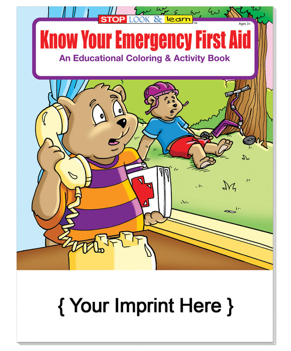 Know Your Emergency First Aid Kid's Coloring & Activity Books in Bulk