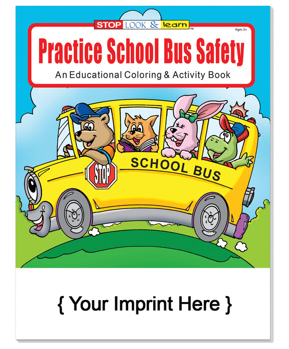 Practice School Bus Safety - Custom Coloring & Activity Books in Bulk