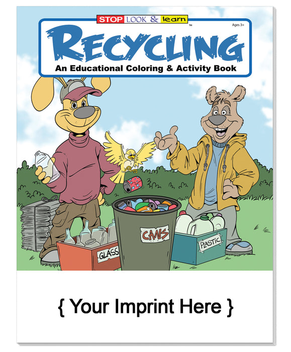 Recycling Coloring and Activity Books in Bulk (250+) - Add Your Imprint