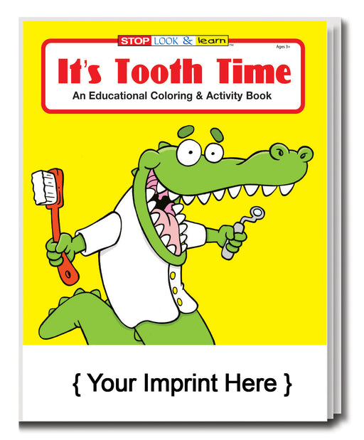 It's Tooth Time - Coloring and Activity Books in Bulk (250+) - Add Your Imprint